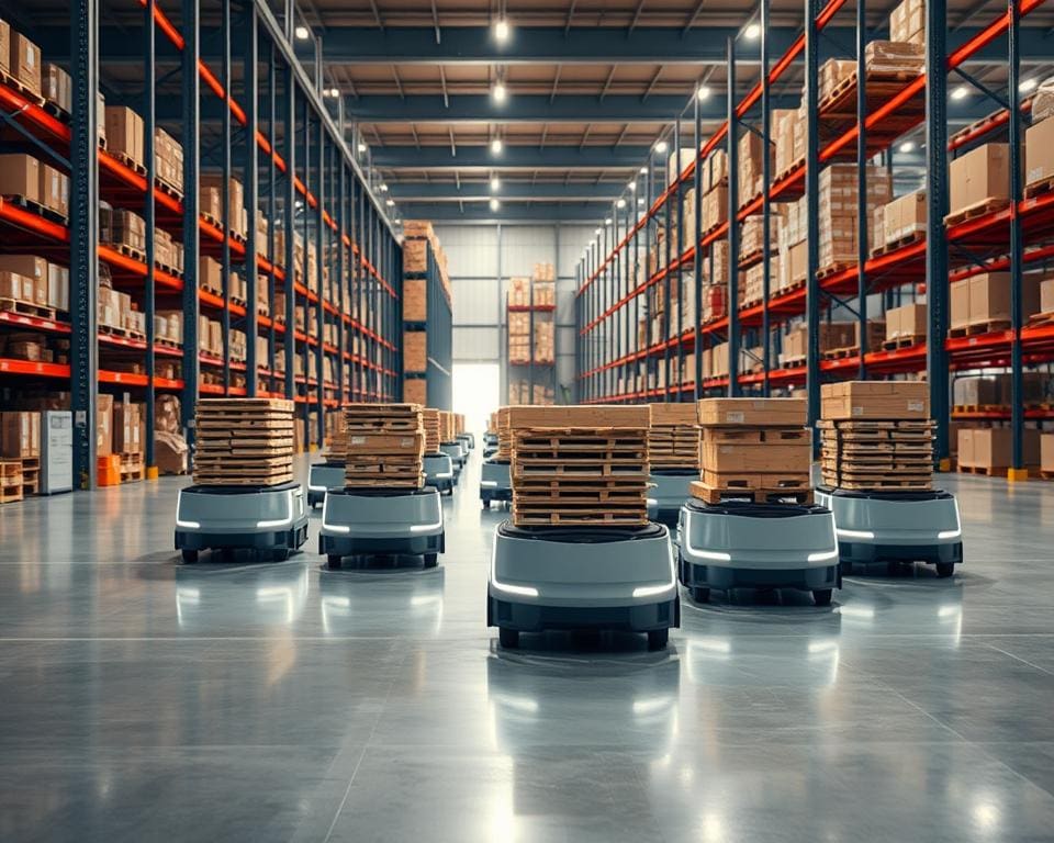 Autonome transportrobots voor magazijnlogistiek