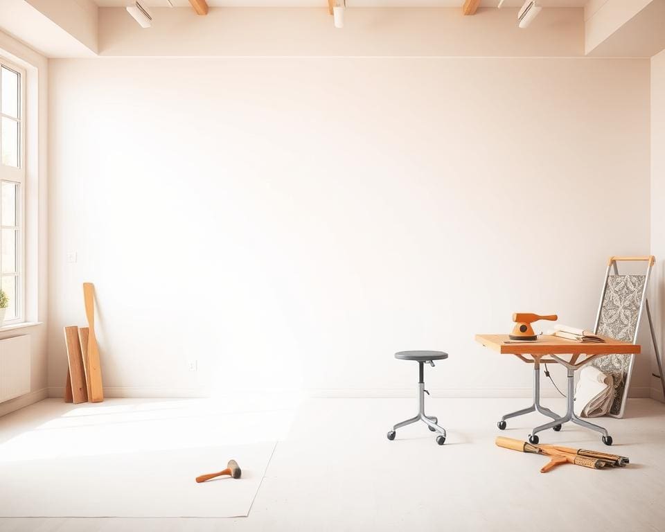 Wat zijn tips voor het behangen van een grote wand?