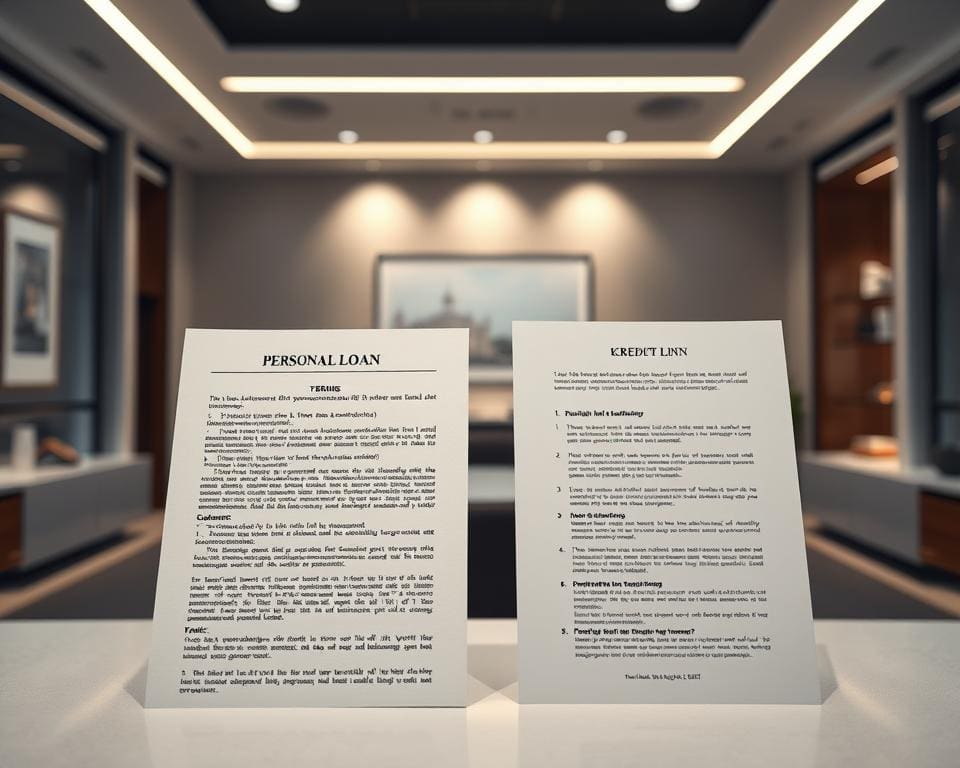 Wat is het verschil tussen lening en kredietlijn?