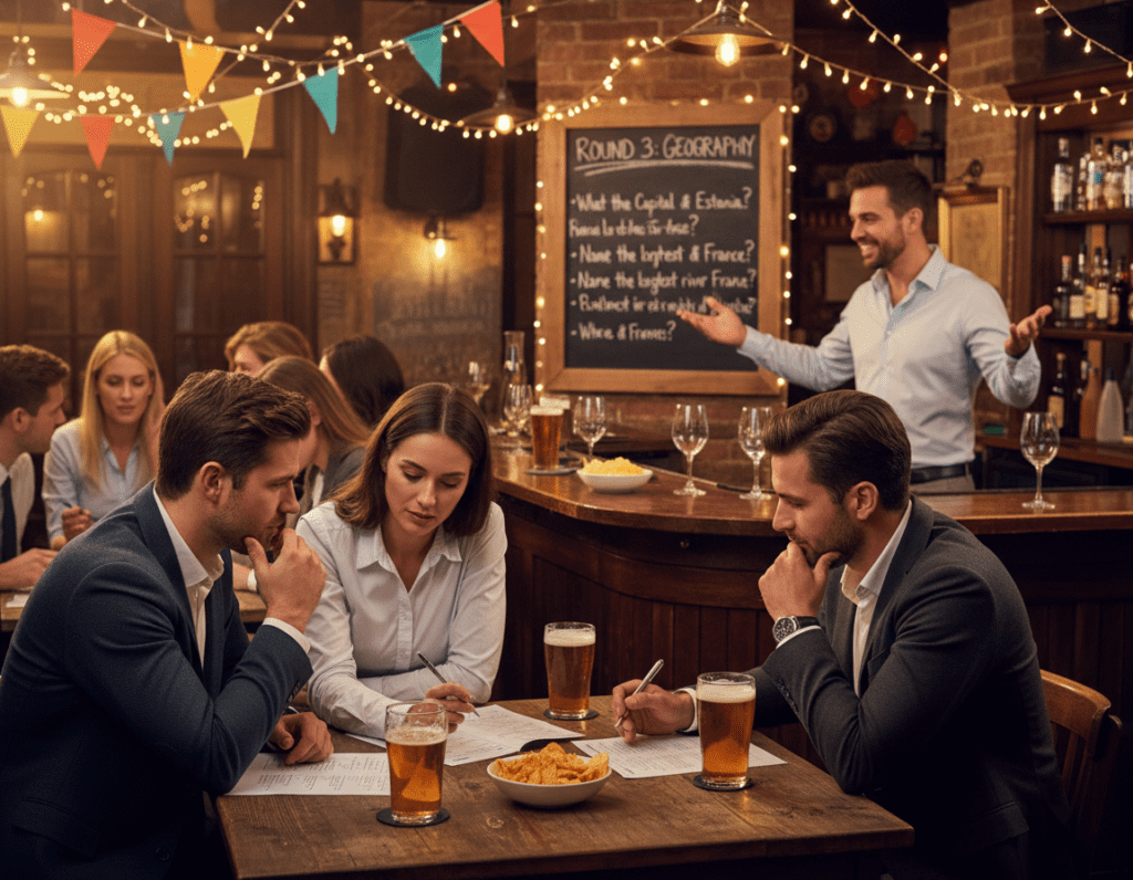Waarom kiezen bedrijven voor een pubquiz activiteit voor bedrijfsfeest?
