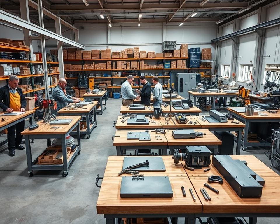 industriële werkbank