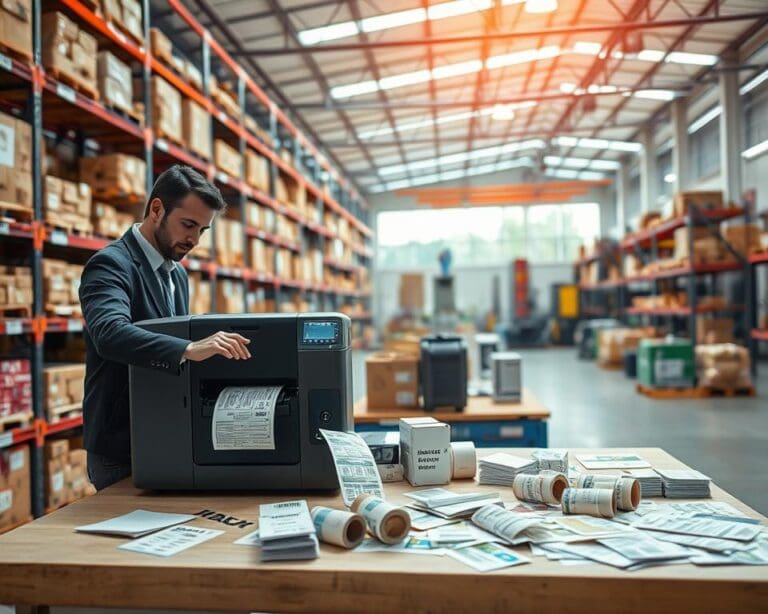 labelprinter magazijn